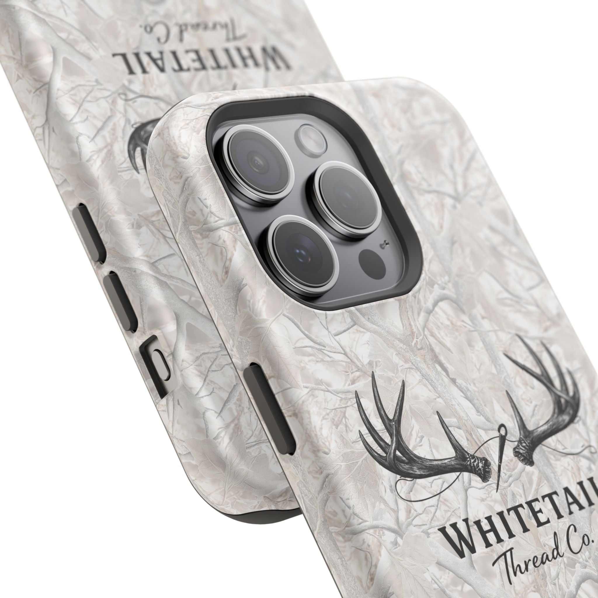 WinterTree Camouflage Whitetail Antlers Phone Case — Magnetic Impact-Resistant
